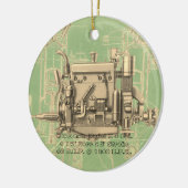 Wisconsin Motor Milwaukee Wisconsin gasmotor X Keramisch Ornament (Links)