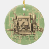 Wisconsin Motor Milwaukee Wisconsin gasmotor X Keramisch Ornament (Achterkant)