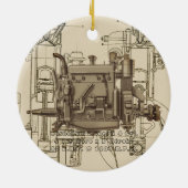 Wisconsin Motor Milwaukee Wisconsin gasmotor X Keramisch Ornament (Achterkant)