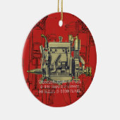 Wisconsin Motor Milwaukee Wisconsin gasmotor X Keramisch Ornament (Rechts)