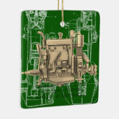 Wisconsin Motor Milwaukee Wisconsin gasmotor X Keramisch Ornament (Rechts)