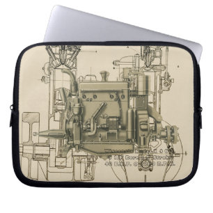 Wisconsin Motor Milwaukee Wisconsin gasmotor X Laptop Sleeve
