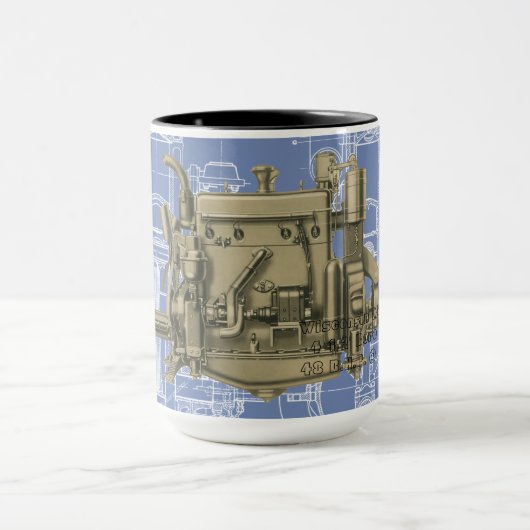 Wisconsin Motor Milwaukee Wisconsin gasmotor X Mok (Midden)