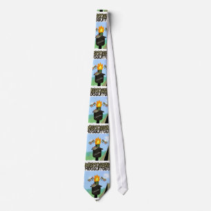 Wisconsin Muggen Cartoon - Camping door Tiki Stropdas