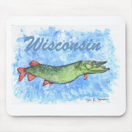 Wisconsin Muskie Muismat (Voorkant)