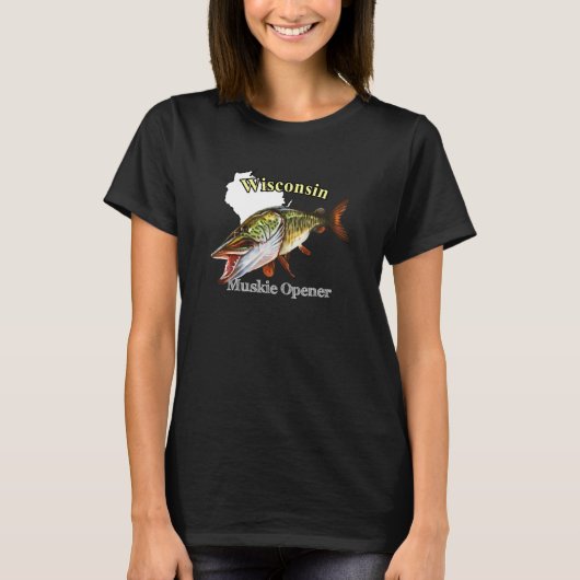 Wisconsin Muskie Opener T-shirt (Voorkant)