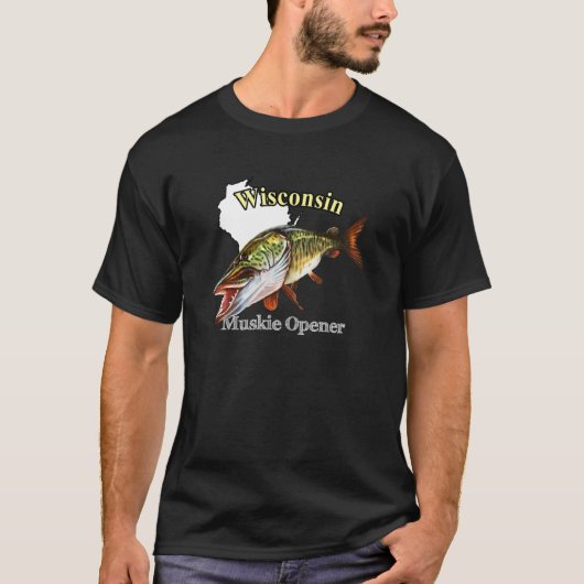 Wisconsin Muskie Opener T-shirt (Voorkant)