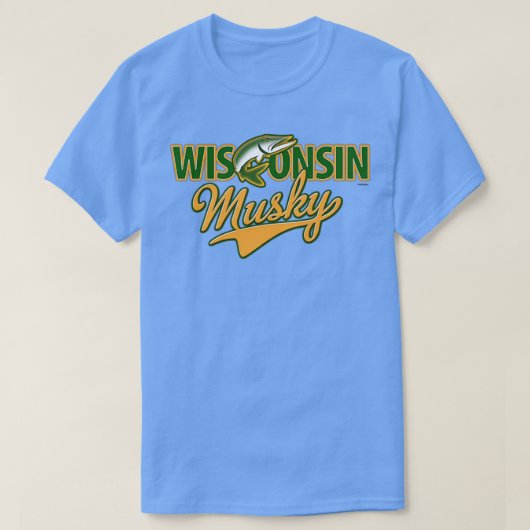 Wisconsin Musky T-shirt (Design voorkant)