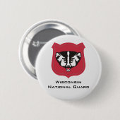 Wisconsin National Guard Insignia - Gepersonalisee Ronde Button 5,7 Cm (Voorkant /achterkant)