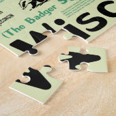 Wisconsin National Parks Infographic Map Legpuzzel (Zijkant)