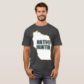 Wisconsin Native Hunter Hunting T-shirt (Voorkant volledig)