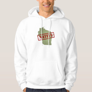 Wisconsin Native met de Kaart van Wisconsin Hoodie