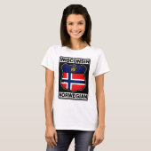 Wisconsin Noors Amerikaans T-shirt (Voorkant volledig)