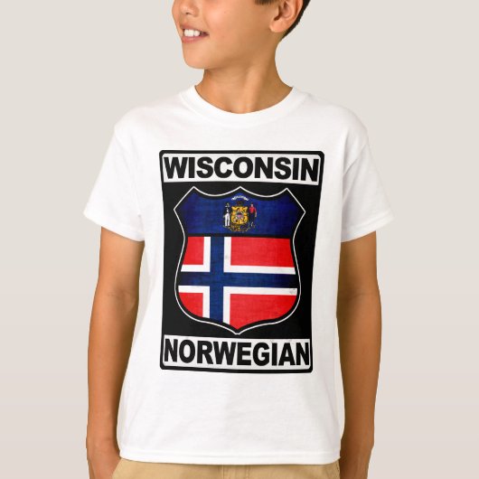 Wisconsin Noors Amerikaans T-shirt (Voorkant)