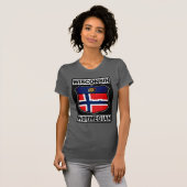 Wisconsin Noors Amerikaans T-shirt (Voorkant volledig)