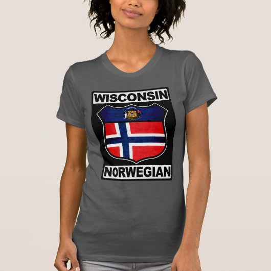 Wisconsin Noors Amerikaans T-shirt (Voorkant)