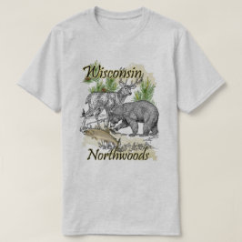 Wisconsin Northwood Sportsman Hunting Vist T-shirt