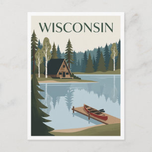 Wisconsin Northwoods Minocqua Briefkaart