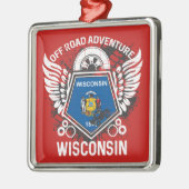 Wisconsin Off Road Adventure 4x4 Trail Mudding Metalen Ornament (Links)