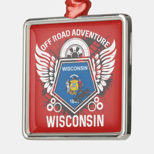 Wisconsin Off Road Adventure 4x4 Trail Mudding Metalen Ornament (Links)
