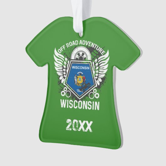 Wisconsin Off Road Adventure 4x4 Trails Mudding Ornament (voorkant)
