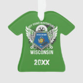 Wisconsin Off Road Adventure 4x4 Trails Mudding Ornament (voorkant)