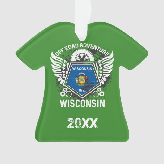 Wisconsin Off Road Adventure 4x4 Trails Mudding Ornament (voorkant)