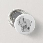 Wisconsin Oh Yah Ronde Button 3,2 Cm (Voorkant /achterkant)