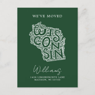WISCONSIN   Onze adreswijziging Briefkaart