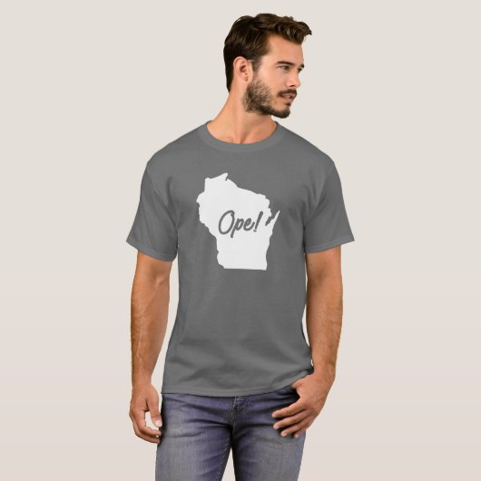 Wisconsin Ope T-Shirt (Voorkant volledig)