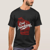 Wisconsin Out Drinking Your State Beer T-shirt (Voorkant)