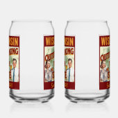 Wisconsin overdrinkt uw toestand sinds 1848 blikvorm glas (Links)