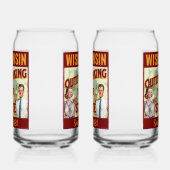 Wisconsin overdrinkt uw toestand sinds 1848 blikvorm glas (Rechts)