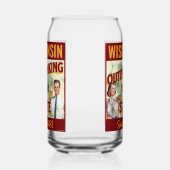 Wisconsin overdrinkt uw toestand sinds 1848 blikvorm glas (Rechts)