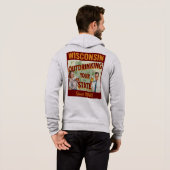Wisconsin overdrinkt uw toestand sinds 1848 hoodie (Achterkant volledig)