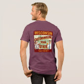 Wisconsin overdrinkt uw toestand sinds 1848 Tri-Blend shirt (Voorkant)