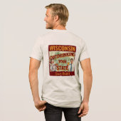 Wisconsin overdrinkt uw toestand sinds 1848 Tri-Blend shirt (Voorkant)