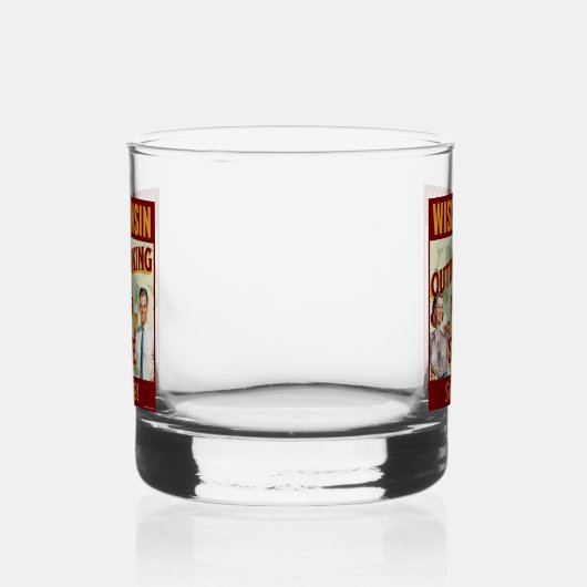 Wisconsin overdrinkt uw toestand sinds 1848 whisky glas (Links)