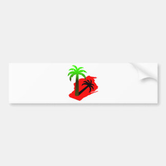 Wisconsin Palm Tree Bumpersticker