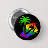 Wisconsin Palm Tree Ronde Button 5,7 Cm (Voorkant /achterkant)