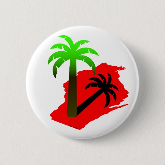 Wisconsin Palm Tree Ronde Button 5,7 Cm (Voorkant)