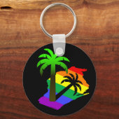 Wisconsin Palm Tree Sleutelhanger (Voorkant)