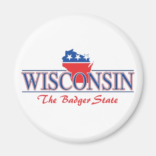 Wisconsin Patriottische Magneten (Voorkant)