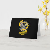 Wisconsin Picknick Koe Bier, Kaas & Accordeon Kaart (Gele Bloem)