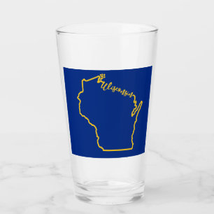 Wisconsin Pint Glass Glas