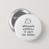 Wisconsin Politics Ronde Button 5,7 Cm (Voorkant /achterkant)