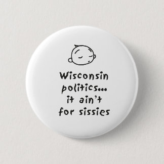 Wisconsin Politics Ronde Button 5,7 Cm