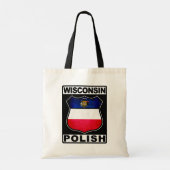 Wisconsin Poolse Amerikaanse Canvas tas (Achterkant)