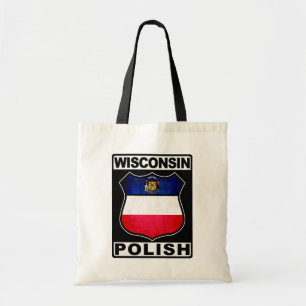 Wisconsin Poolse Amerikaanse Canvas tas