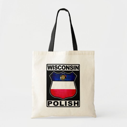 Wisconsin Poolse Amerikaanse Canvas tas (Voorkant)